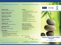 indirebilirsiniz! - Yönetici Geliştirme Birimi