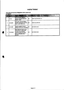 mahal listesi - Van Yikob