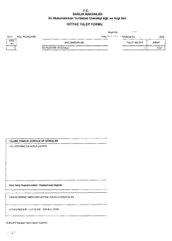 TC u SAGLIK BAKANLIGI Dr.Abdurrahman Yu rtaslan Onkoloji Eğt