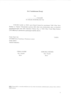 Taahh&uuml;tname ve Dilek&ccedil;e &Ouml;rneği