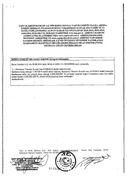 İhra&ccedil;&ccedil;ı Bilgi Dok&uuml;manı G&uuml;ncellemeler