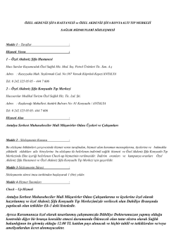 Protokol i&ccedil;in Tıklayınız... - Antalya Serbest Muhasebeci Mali