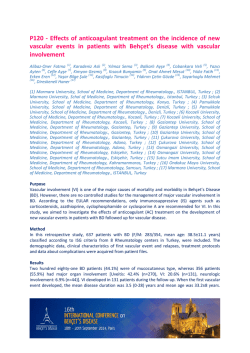 P120 - Effects of anticoagulant treatment on the incidence of new