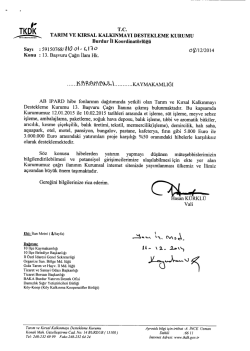 13.Başvuru Çağrı İlanı