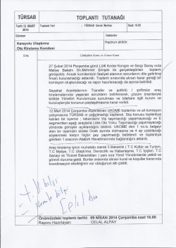 türsab toplantı tutanagı
