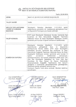 G&uuml;ndemin 14.Maddesi - Antalya Belediyesi