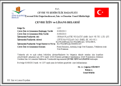 &Ccedil;evre İzin ve Lisan