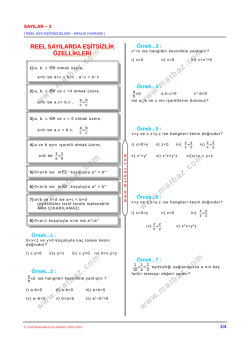 Sayılar 2.B&ouml;l&uuml;m - 11.sınıf mat &ccedil;&ouml;z&uuml;m videoları