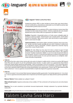 cbsizoguard-yalıtım levha yapıştırma harcı