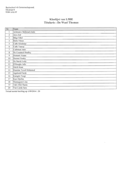 5B - Meester Thomas