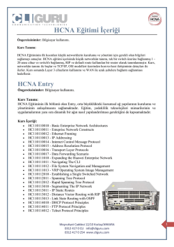 HCNA Eğitimi İ&ccedil;eriği