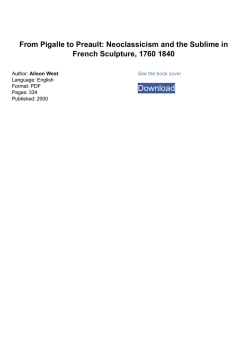 Neoclassicism and the Sublime in French Sculpture, 1760 1840 by