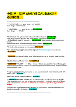 isim isim maliyeciler