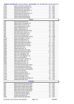Sucuk Tranches - Mondial Distribution