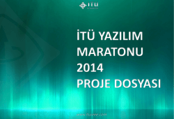 PowerPoint Sunusu - İT&Uuml; Yazılım Maratonu 2014