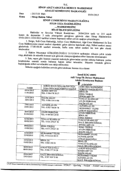 Mahkemeler(Hakimler) N&ouml;b.List.