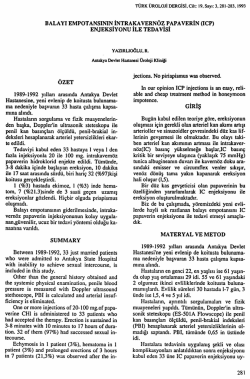 BALA YI EMPOT ANSıNIN İNTRAKA VERNÖZ PAPA VERİN (lCP