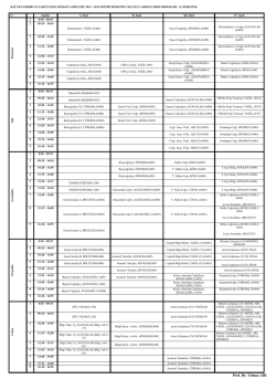 G&uuml;z Yarıyılı Ders Programı