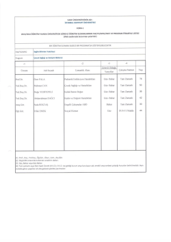 yAKIF ÜNIvERSİTEsİNİN ADI: - İstanbul Esenyurt Üniversitesi