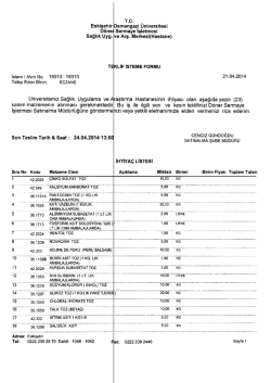 Eskişehir Osmangazi &Uuml;niversitesi Hastanesi