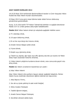 ADAY HAKEM KURSLARI 2014 18-19