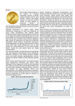 BITCOIN Bitcoin, hi&ccedil;bir merkez bankasının ya da merkezi bir