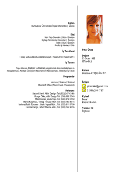p-nar &ouml;kke cv - PlaceHolder for imoistanbul.org
