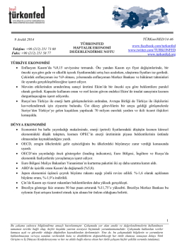 ABD Ekonomisi Kaynaklı Finansal Dalgalanmanın