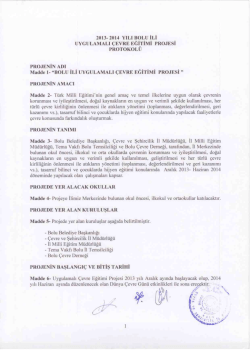 Protokol i&ccedil;in Tıklayın. - &Ccedil;evre ve Şehircilik Bakanlığı