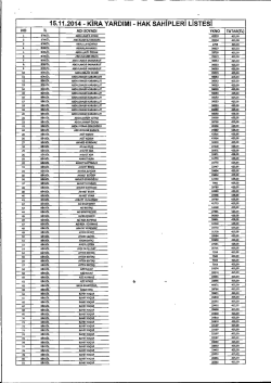 15.11.2014 - kıra yardımı