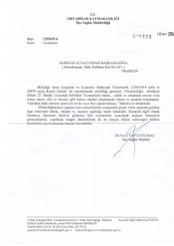 T.c. oRTAHİsAR KAYMAKAMLIĞI