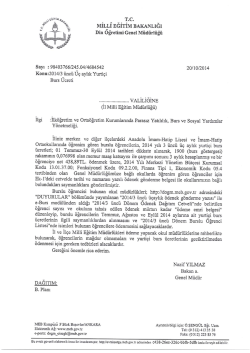 2014/3 &uuml;nc&uuml; &Uuml;&ccedil; Aylık Yurti&ccedil;i Burs &Uuml;creti