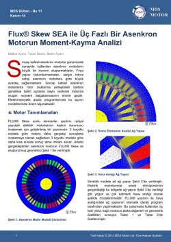 Flux&reg; Skew SEA ile &Uuml;&ccedil; Fazlı Bir Asenkron Motorun