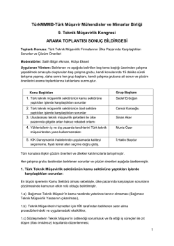 Arama Toplantısı Sonu&ccedil; Bildirgesi