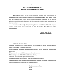 adli tıp kurumu başkanlığı