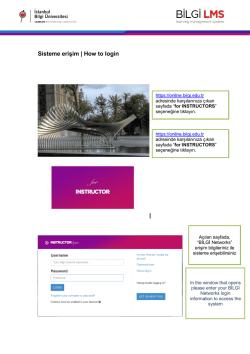 Sisteme erişim | How to login |