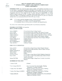 PRIVATE manstn noon COLLEGE - Consulate General of Turkey