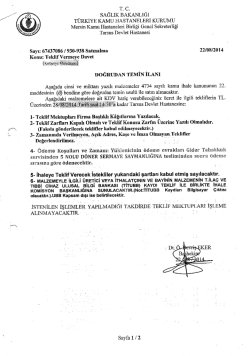 sAĞLıR BAKANLIĞI TÜRKIYE KAMU HASTANELERİ KURUMU