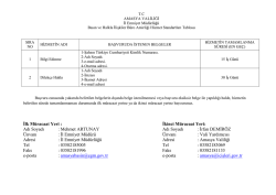 İlk M&uuml;racaat Yeri : İkinci M&uuml;racaat Yeri: Adı Soyadı