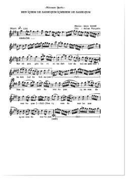 H&uuml;zzam-Her akşam g&ouml;zlerini kadehlerde bulmuşum