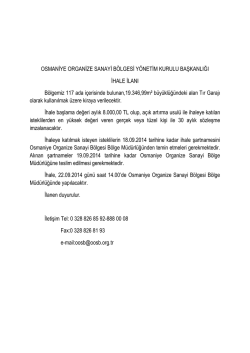 OSMANİYE ORGANİZE SANAYİ B&Ouml;LGESİ Y&Ouml;NETİM KURULU