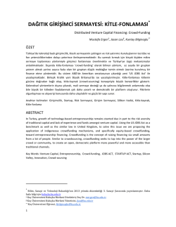 dağıtık girişimci sermayesi - Ko&ccedil; University Incubation Center