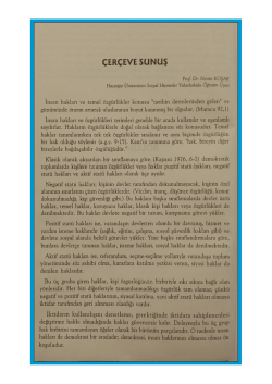 &Ccedil;er&ccedil;eve Sunuş - Nesrin Koşar