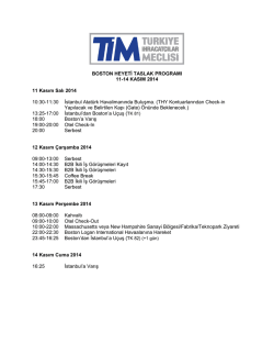 Heyet Taslak Programı