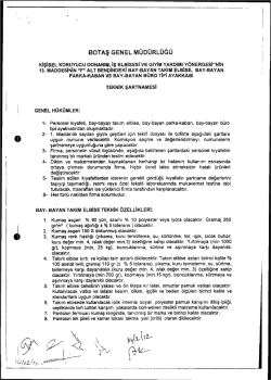 BOTAŞ GENEL M&Uuml;D&Uuml;RL&Uuml;Ğ&Uuml;