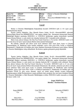 27 nolu karar-2014 - Altınordu Belediye Başkanlığı