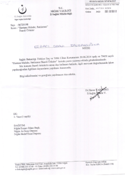 EK - 53. B&ouml;lge Niğde Eczacı Odası