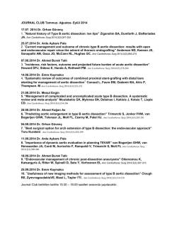 JOURNAL CLUB Temmuz- Ağustos