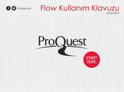 Flow Kullanım Klavuzu - MSGS&Uuml;