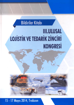 Sağlam, B.B. ve Esmer, S. (2014) Konteyner Terminali Y&uuml;k